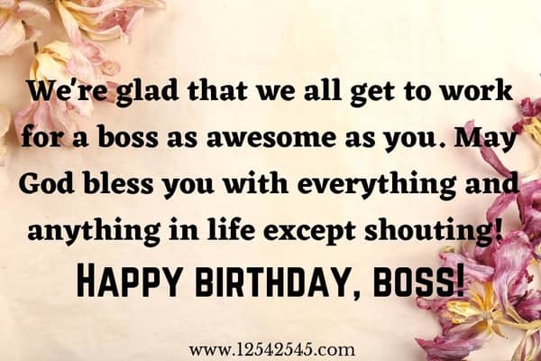 Funny Birthday Wishes to Boss