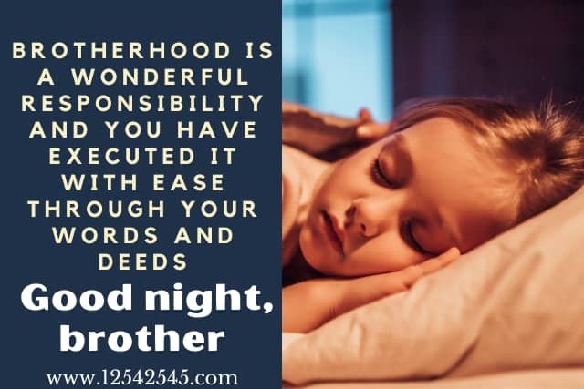  Good Night Messages For Brother 