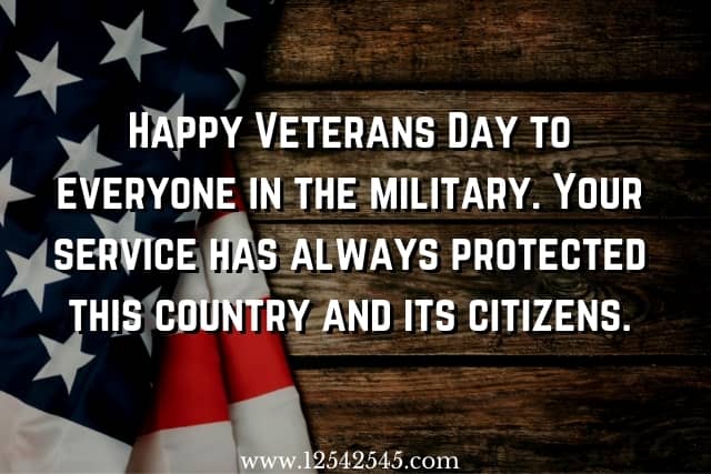 Veterans Day Thank You Messages 2021