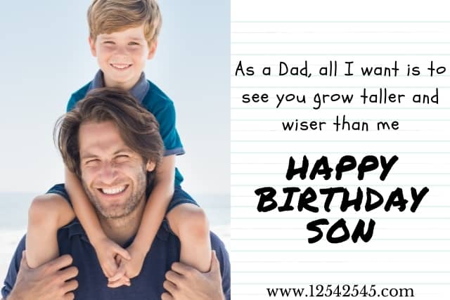 Happy Birthday Wishes for Son From Dad