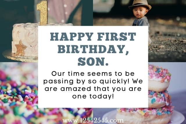First Birthday Quotes for My First Born Son