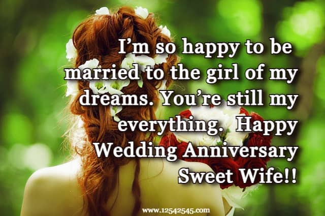 Romantic Wedding Anniversary Wishes for Wife