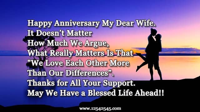 Happy Wedding Anniversary Wishes for Wife