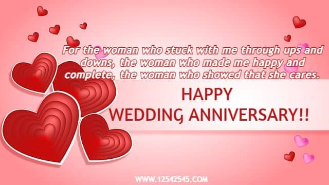Happy Wedding Anniversary Greetings to Sweet Wife