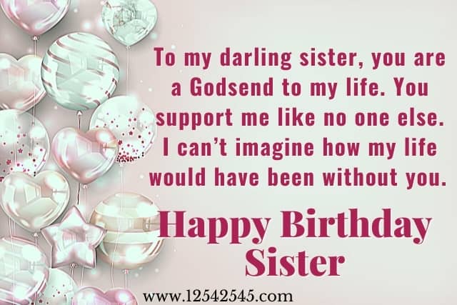 Heart Touching Birthday Wishes for Sister