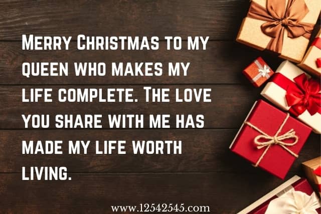 Heart Touching Christmas Wishes to Wife