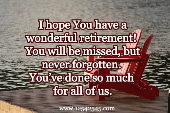 Retirement Quotes for Peer