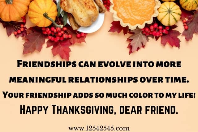 Happy Thanksgiving Card Messages for Friends